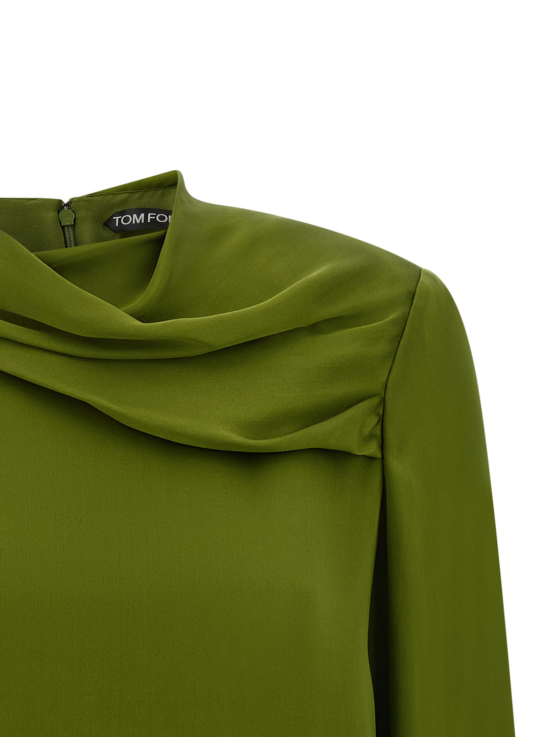 Tom Ford Draped Neck Blouse Camicie - Verde | 9022e1af5f4719109bbe32c1a895dfff082cb9f3