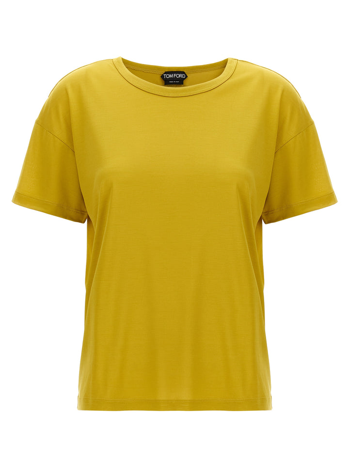 Tom Ford Silk T shirt - Giallo | aaeeb1926df04836e654cfd20d42d2b9f0181f8e