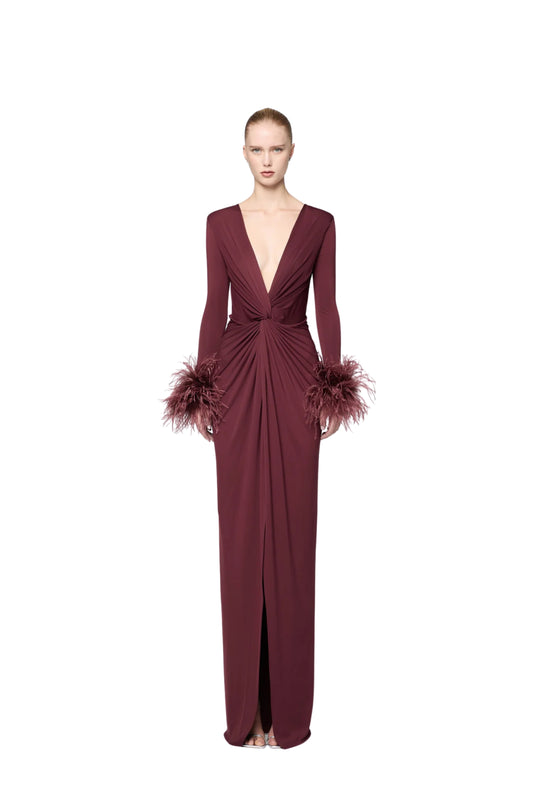 Abito Amber Ares Bordeaux