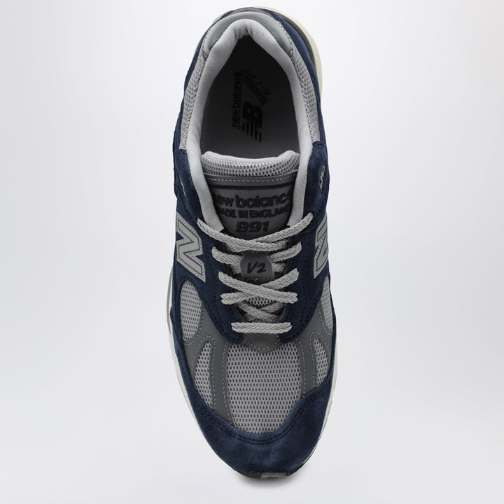 New Balance In UK gefertigter Blauer Suede Sneaker