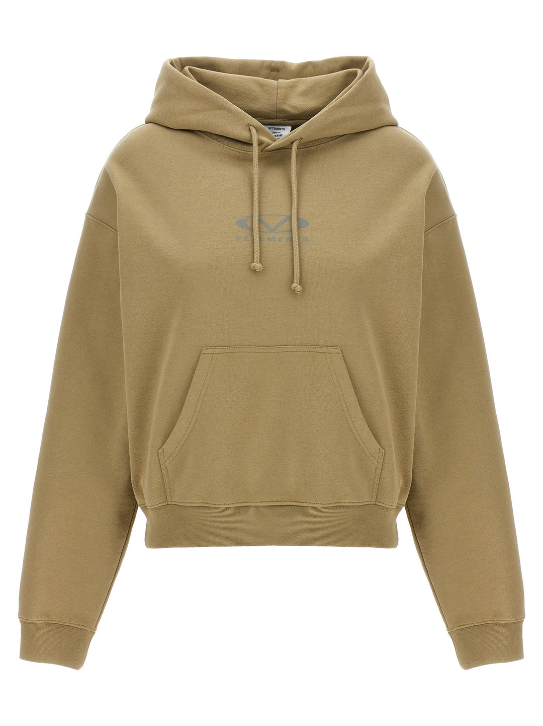 Vetements Oval Logo Felpe - Beige | 0c7a506a5a3fc3b2b96710f94368f639763b2f40