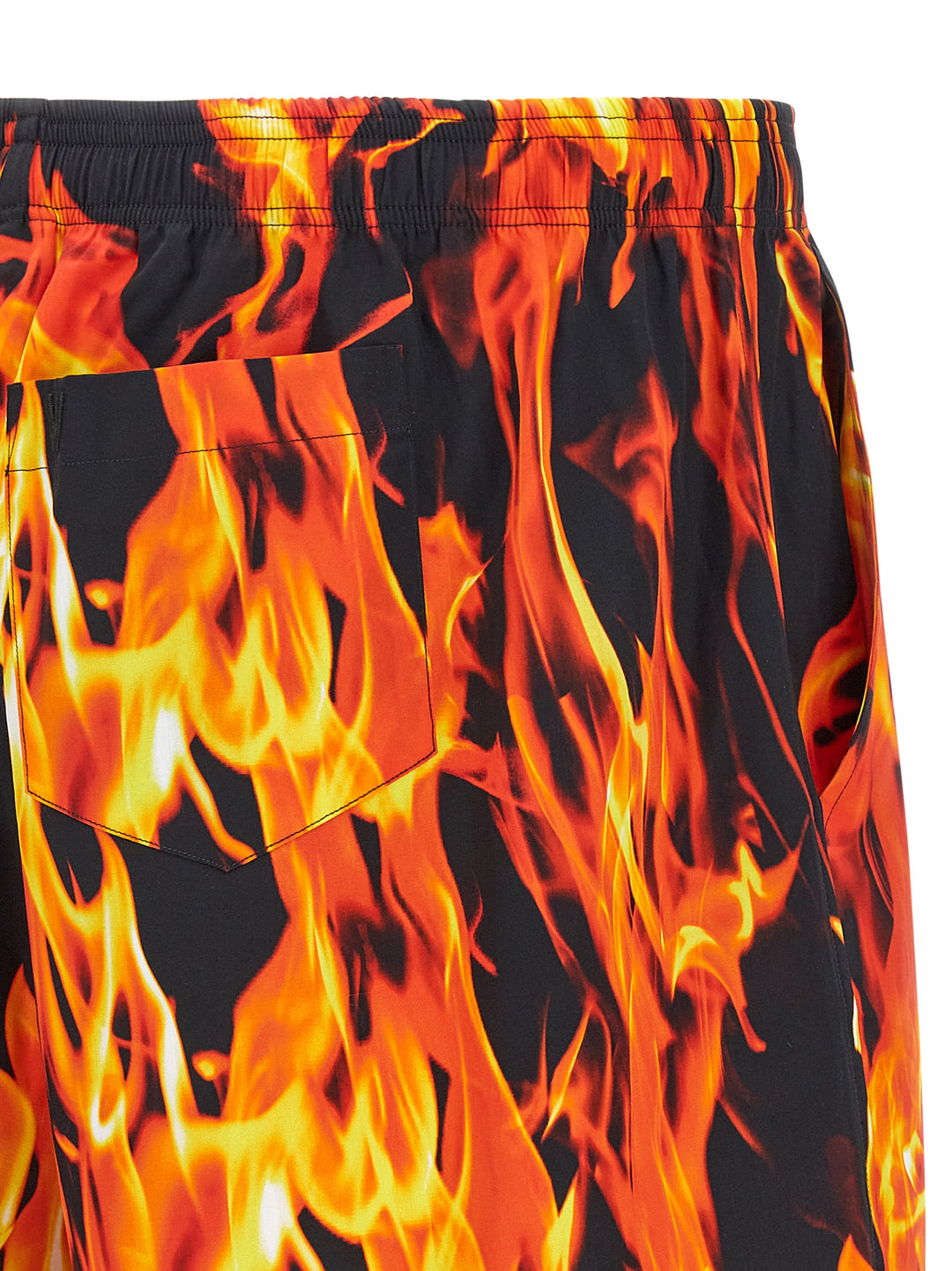 Vetements Black & Orange Fire Bermuda e Short - Multicolor | cd5b15025231a8479a51688c513d5d69189080bb