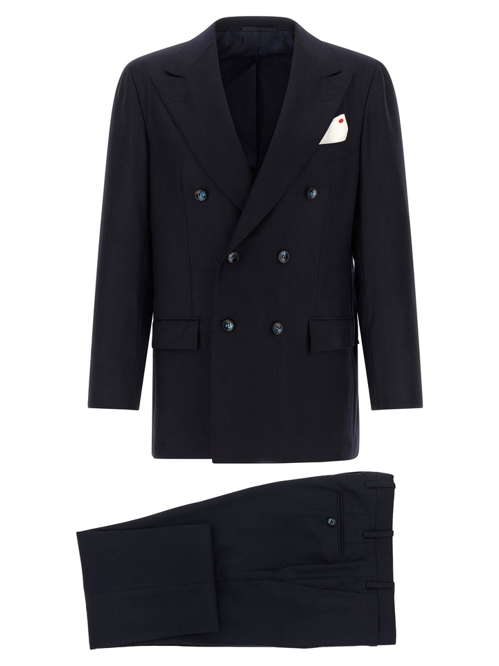 Kiton Virgin Wool And Cashmere Dress Suits - Blu | ed65b1ab686ec678db17e0b833b69d933c408bea