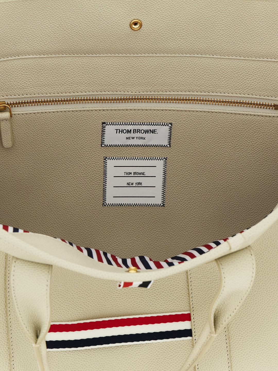 Thom Browne Tool Tote Tote - Bianco | 51f3e4af34ffbca25cc0eee6ff8d6e5b2d3e14fa