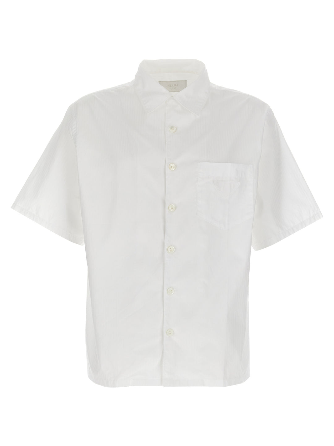Prada Striped Shirt Camicie - Bianco | 2f1bc74af7dbba6a85af42f9f5e06c0f9f0ea58c