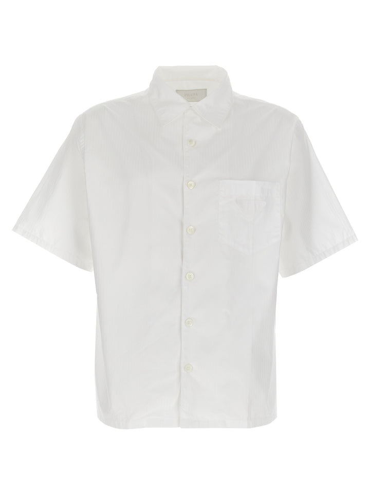 Prada Striped Shirt Camicie - Bianco | 2f1bc74af7dbba6a85af42f9f5e06c0f9f0ea58c