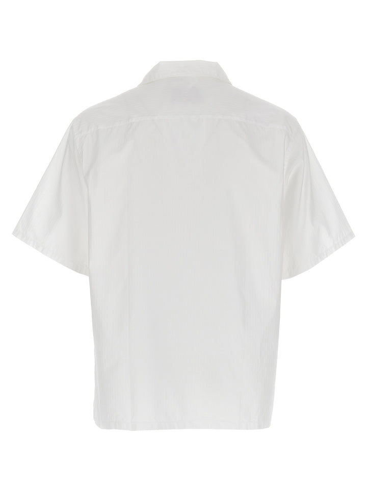 Prada Striped Shirt Camicie - Bianco | b690a15b27446c07bf804c2653cb31d399595ad3
