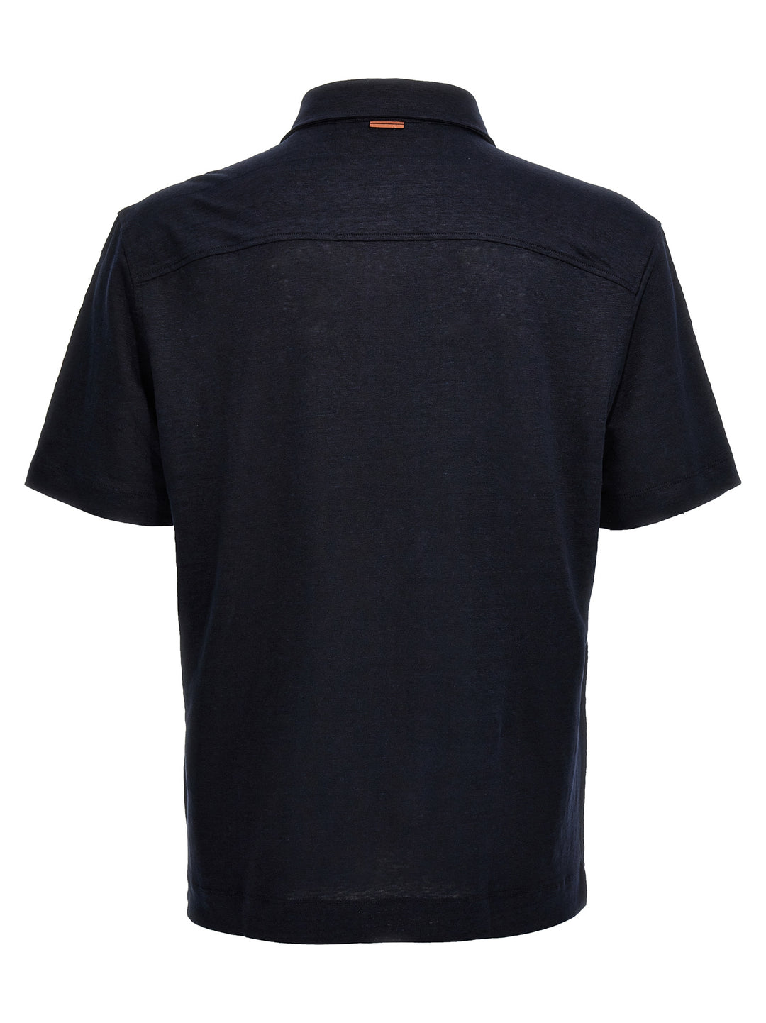 Linen  Shirt Polo Blu
