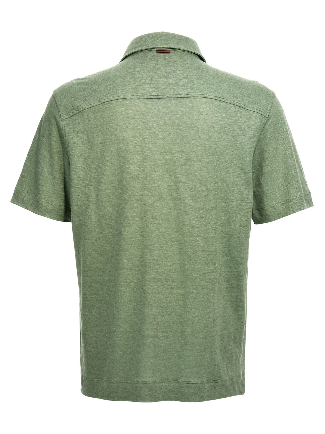 Linen  Shirt Polo Verde