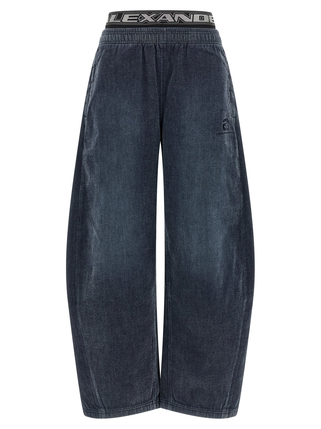 Alexander Wang Denim  With Elastic Waistband Pantaloni - Nero | 2394e14783f7ad58e1319c516d26f3891f9b235d