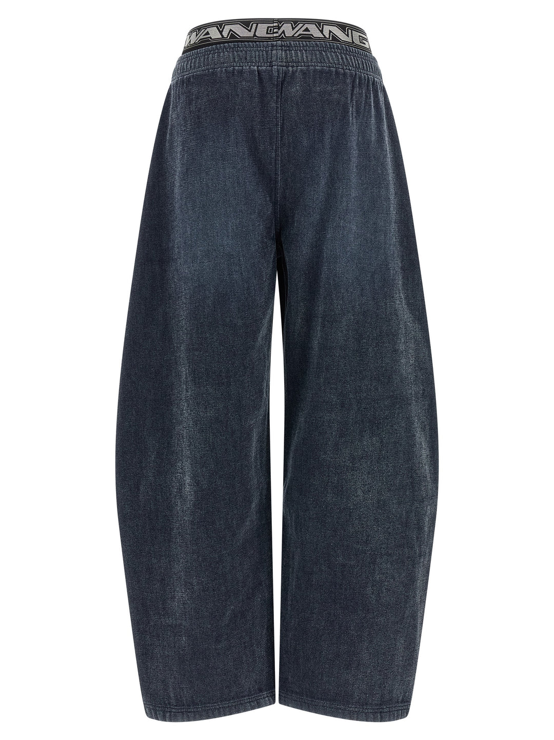 Alexander Wang Denim  With Elastic Waistband Pantaloni - Nero | 951d8299e00834f01f798cc9a78d9e2266fd9573