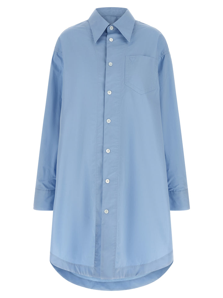 Ami Paris Ami De Coeur Abiti - Celeste | 9b0fb394f670df128da025dbf06b36ca3c03d55a