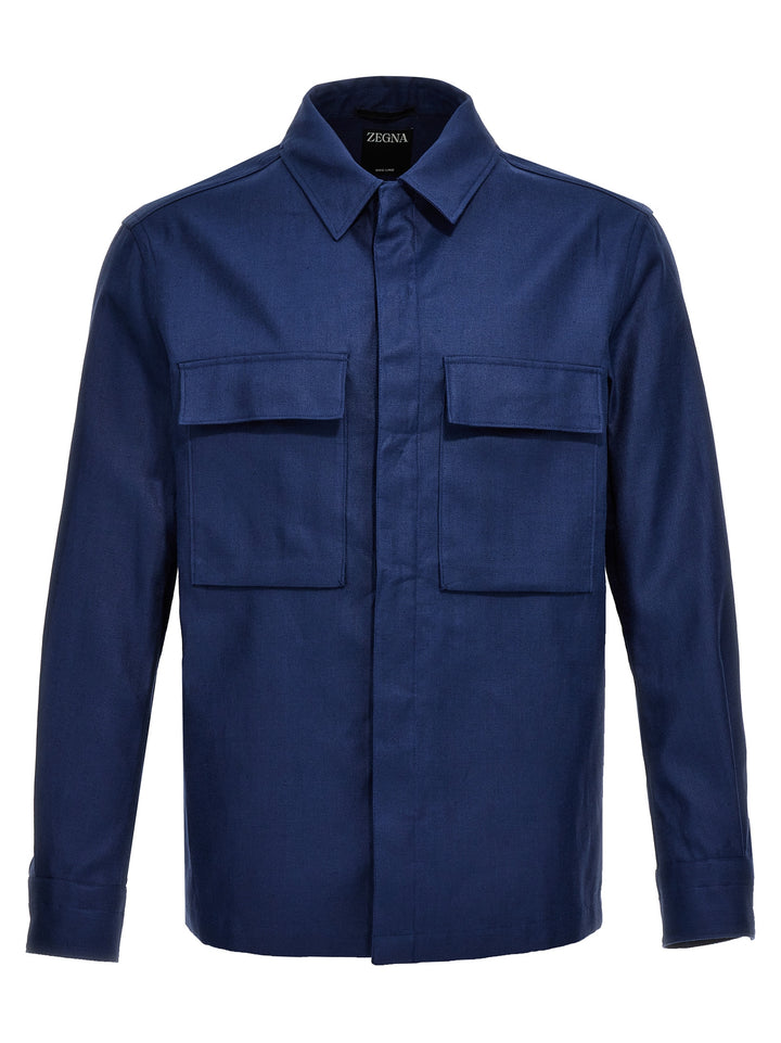 Linen Jacket Giacche Blu
