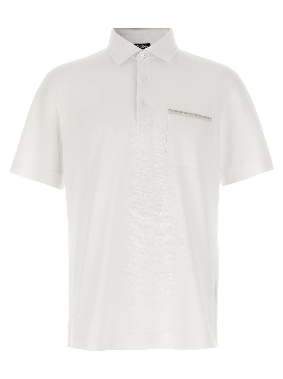 Zegna Piqué  Shirt Polo - Bianco | 2266e9f36002342056672a9fc137890452be5ba6
