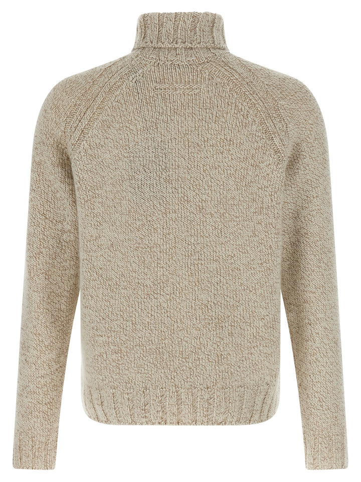 Zegna Cashmere Turtleneck Sweater Maglioni - Beige | 3c9397ee1705fba944987a5166bf086682d2113f