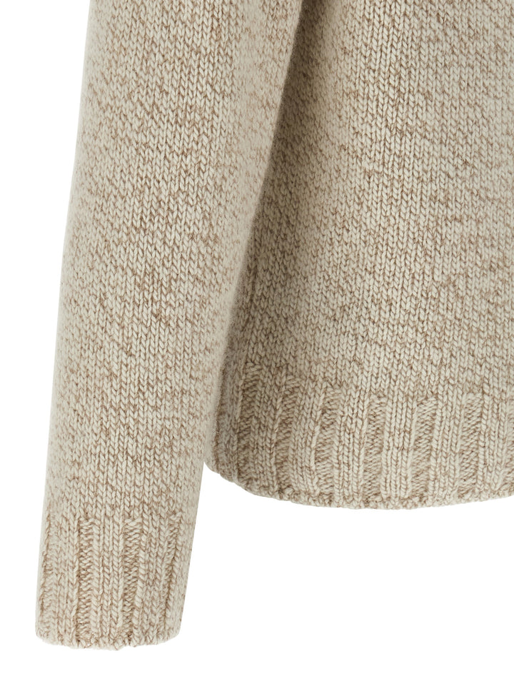 Zegna Cashmere Turtleneck Sweater Maglioni - Beige | d1e73aca2e6a54c7803836122dbe28a770531c3e