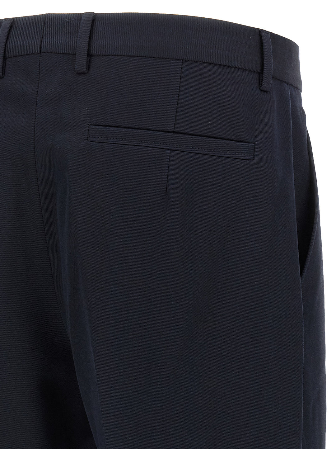 Zegna Cotton Wool Pantaloni - Blu | 6e9e42806ea4cd857d5bd537e237dbb0bf2bbbf3