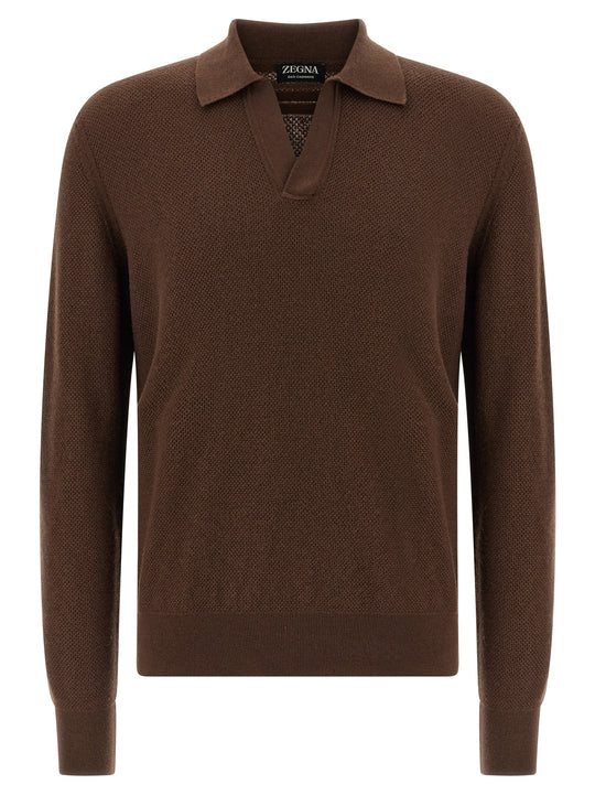 Oasi Cashmere Polo Marrone