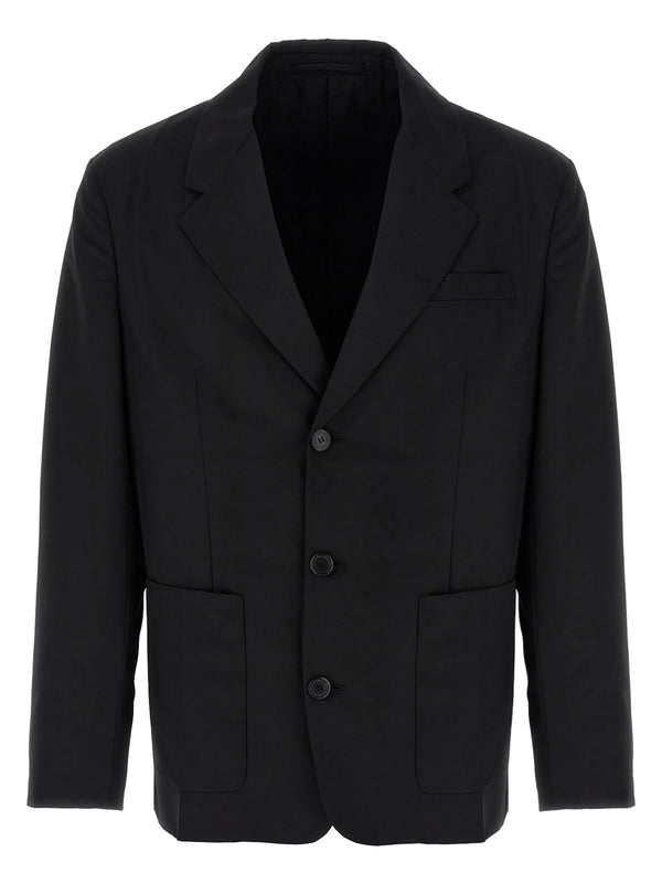 Single-Breasted Blazer Nero
