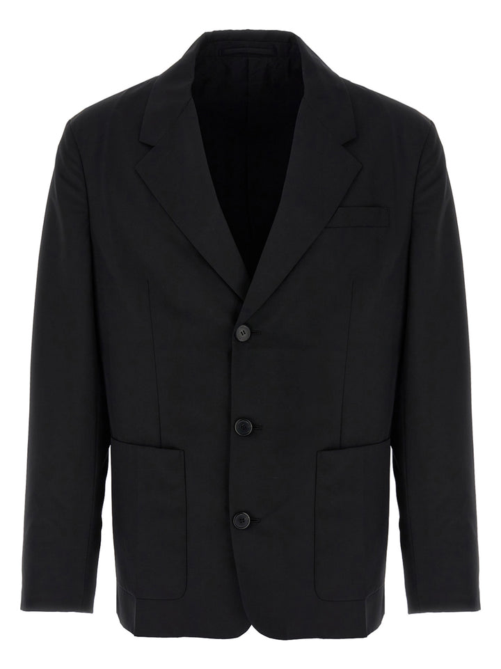Prada Single-Breasted Blazer - Nero | 970a9f01fe158c35150fd486b896360de4fca46f