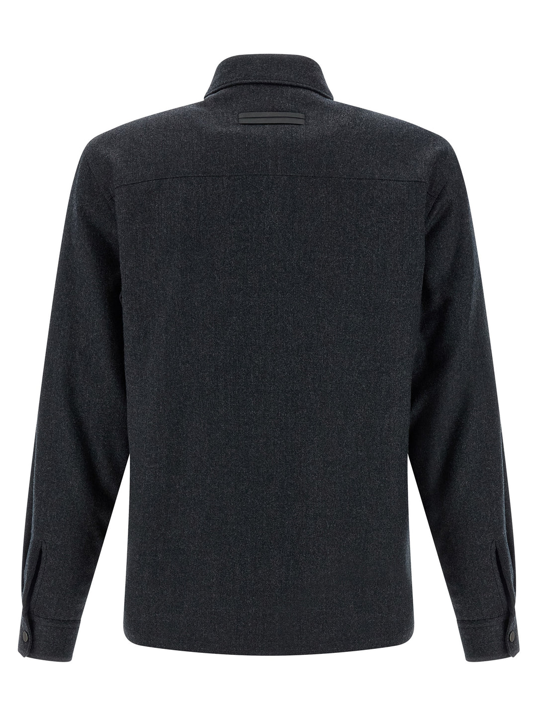 Zegna Techmerino Overshirt Camicie - Grigio | 48a73dfec5f03af383c4c93731de086fb68e9ca2