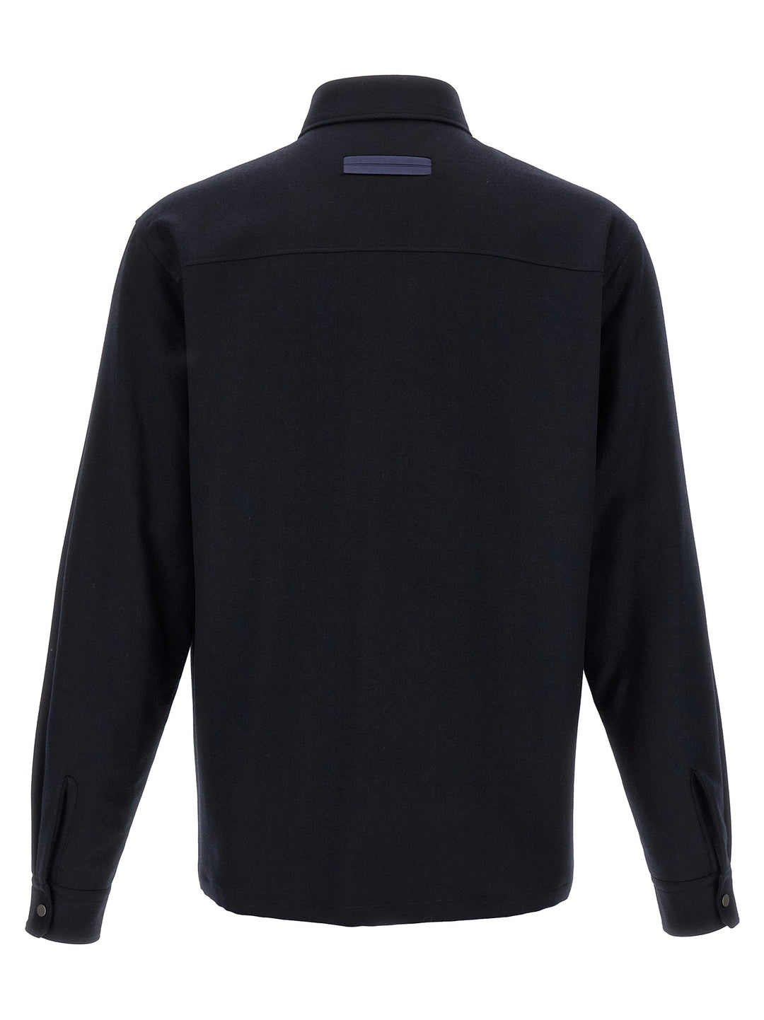 Zegna Techmerino Overshirt Camicie - Blu | bae548a40414efdd3f2c4baa149d17ee8fecba2f