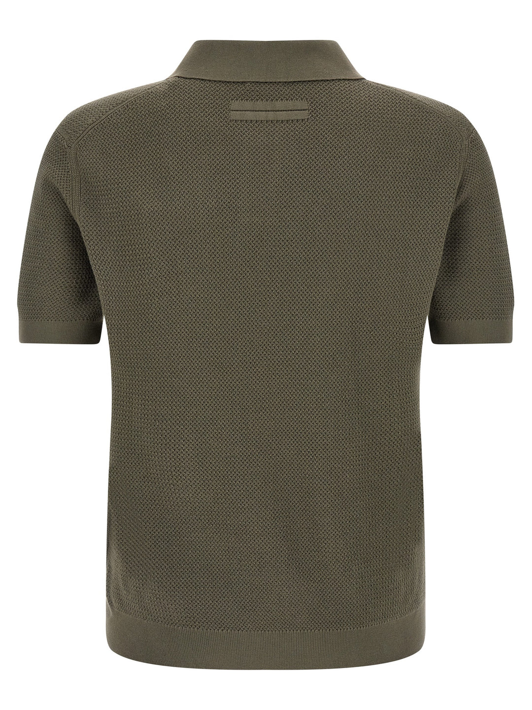 Zegna Premium Cotton  Shirt Polo - Grigio | d8c7cf9bb62a845a9aeeee8e7847cc816338cfe5