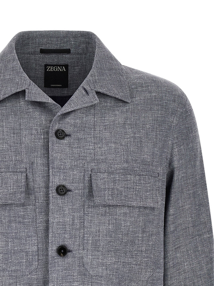 Zegna Crossover Camicie - Blu | 130e6acadce9225dbaf46f82f6d43c4cd718283e