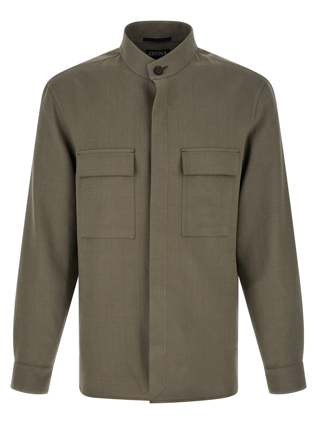 Zegna Oasi Lino Camicie - Grigio | 7d6b2ac54ff23496e8781931941faff1d8b5c918