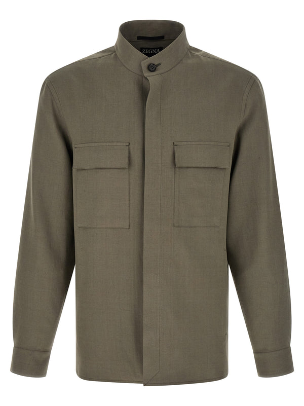 Oasi Lino Camicie Grigio