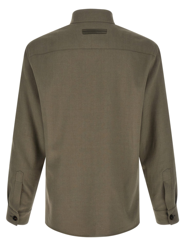 Zegna Oasi Lino Camicie - Grigio | e5c3ffc7cee5c6a60108425005da9cedd1ea2bfe