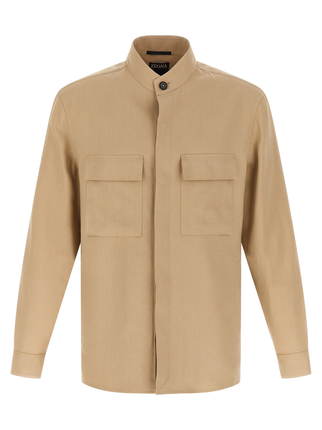 Zegna Oasi Lino Camicie - Beige | 3f2b1344f59870434b45333053f56ad39bafe8df