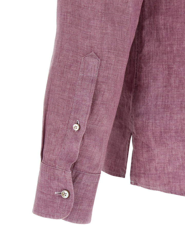 Zegna Oasi Lino Polo - Rosa | 38e401a2a5ef007955acd99ce79d826da7015242