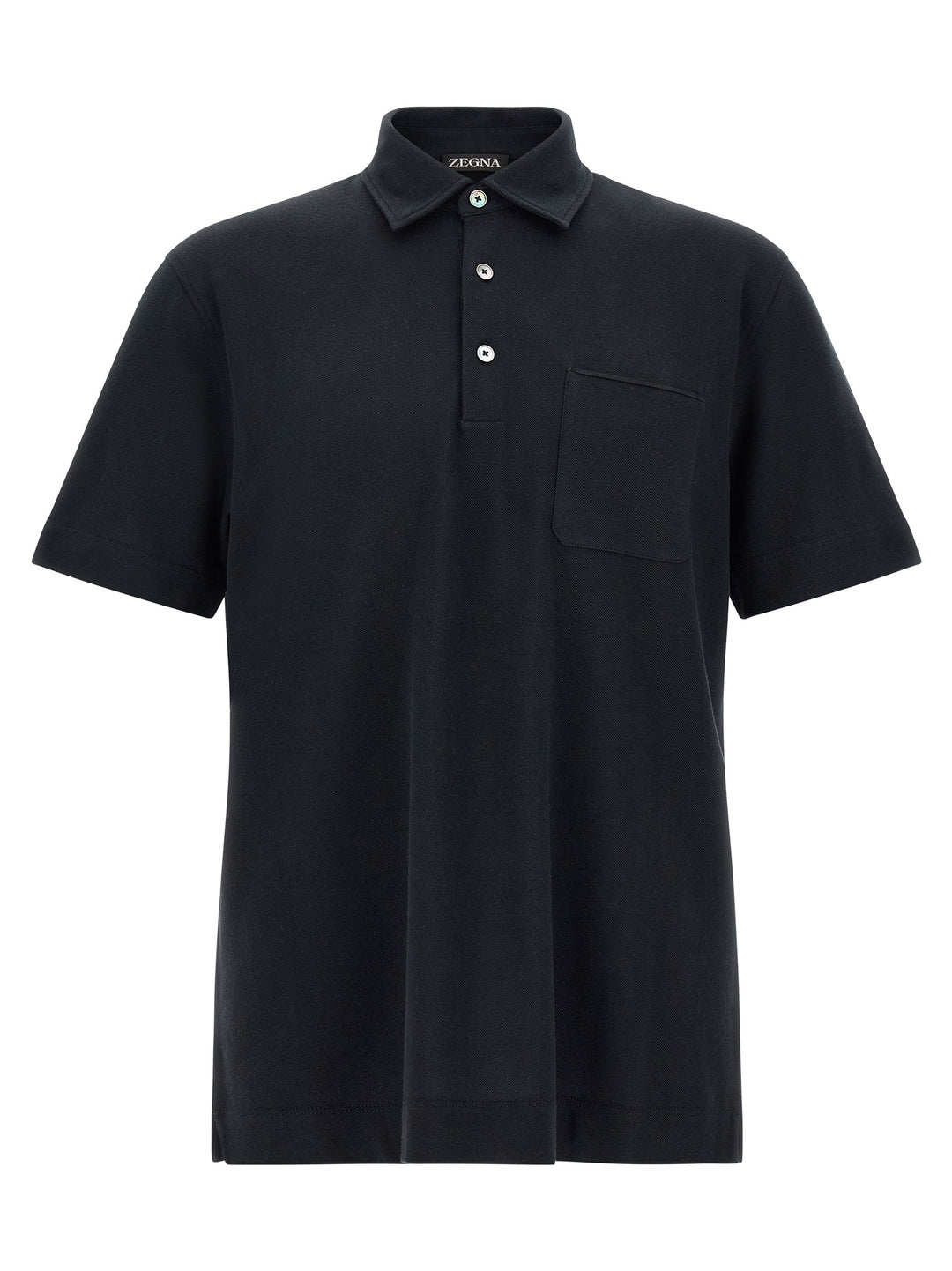 Zegna Shirt With Pocket Polo - Blu | dd8fcccf42264d8d6685bce7d231e1e76dc7591f