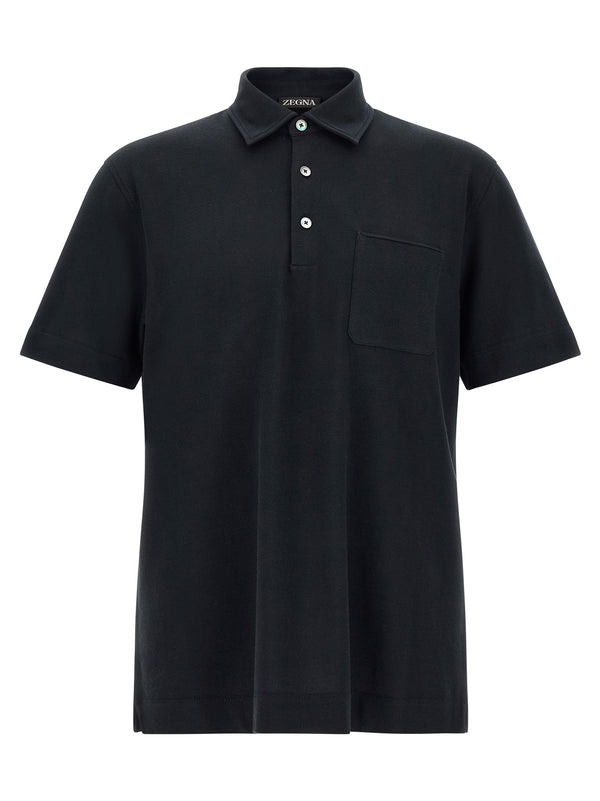 Camicia con Taschino Polo Blu