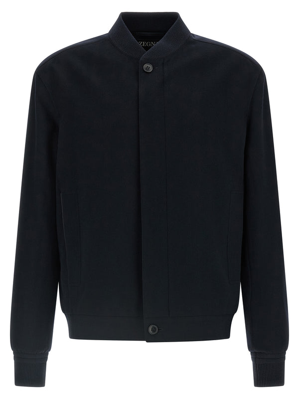 Oasis Cashmere Bomber Jacket Plumíferos Azul