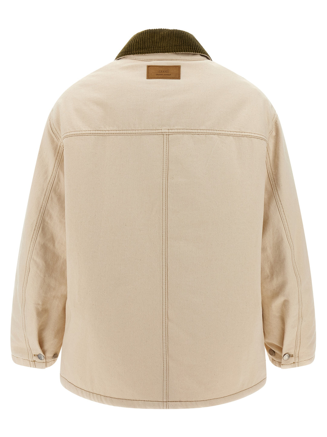 Ami Paris Worker Puffer Jackets - Beige | 318feb74c915b2e76f77089a657228f12d2ba438