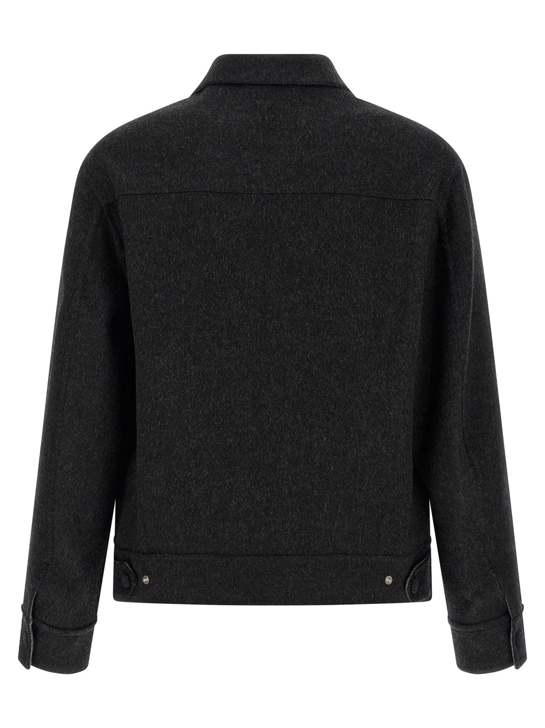 Ami Paris Lenci Cloth Overshirt Puffer Jackets - Grigio | a80da39cec94814817b9d15c7ccfa3fc4b09d873