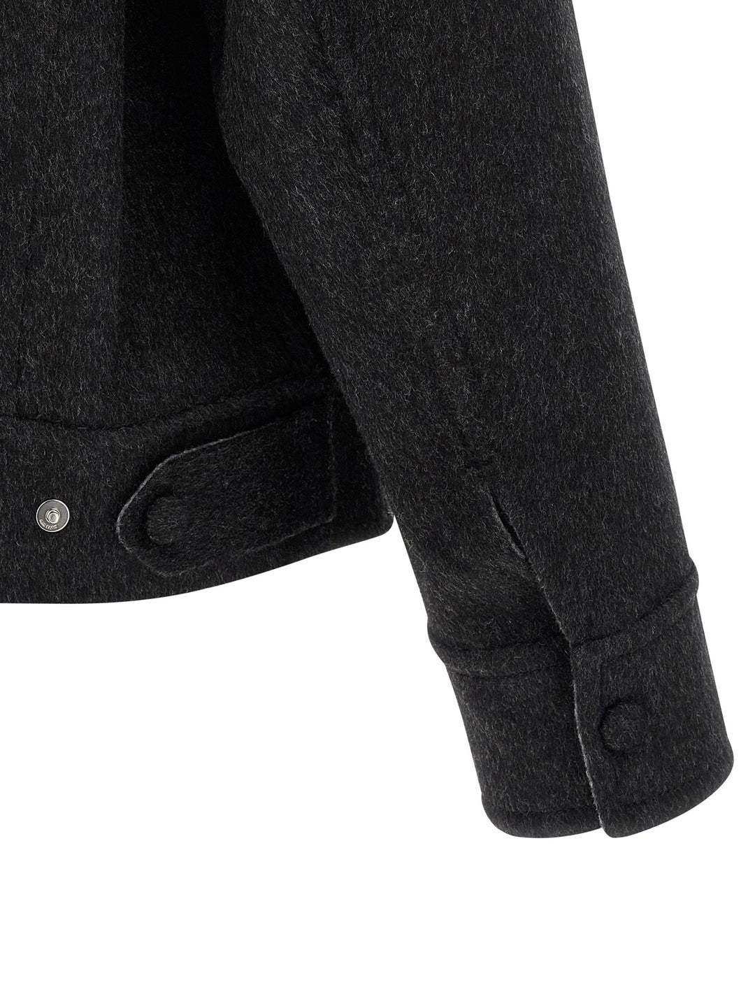 Ami Paris Lenci Cloth Overshirt Puffer Jackets - Grigio | 152237fccd00636d50256decd4a5db667280a330