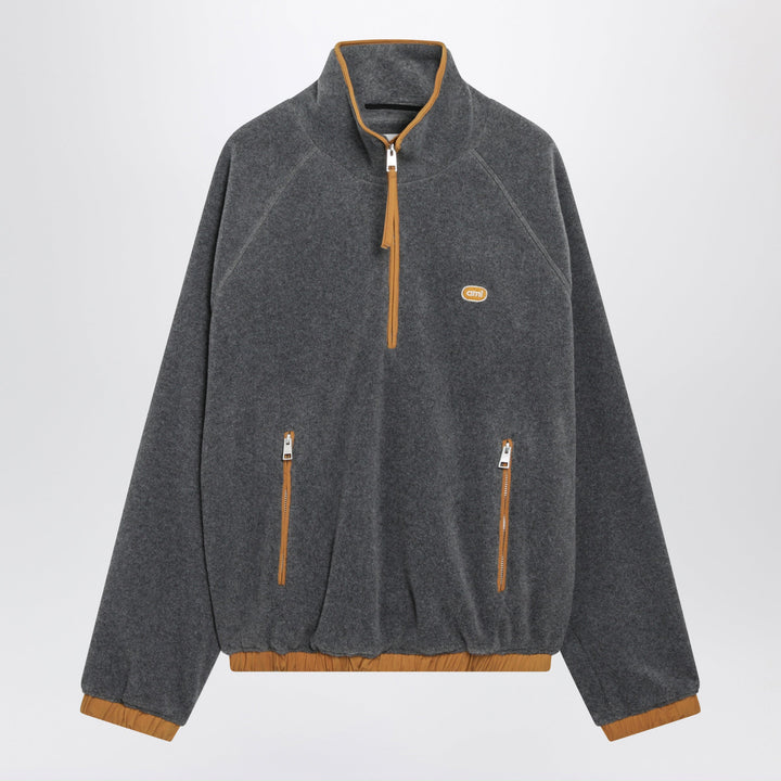 Ami Paris Vareuse Polaire Gris Cendré