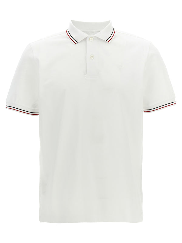 Polo de piqué blanco