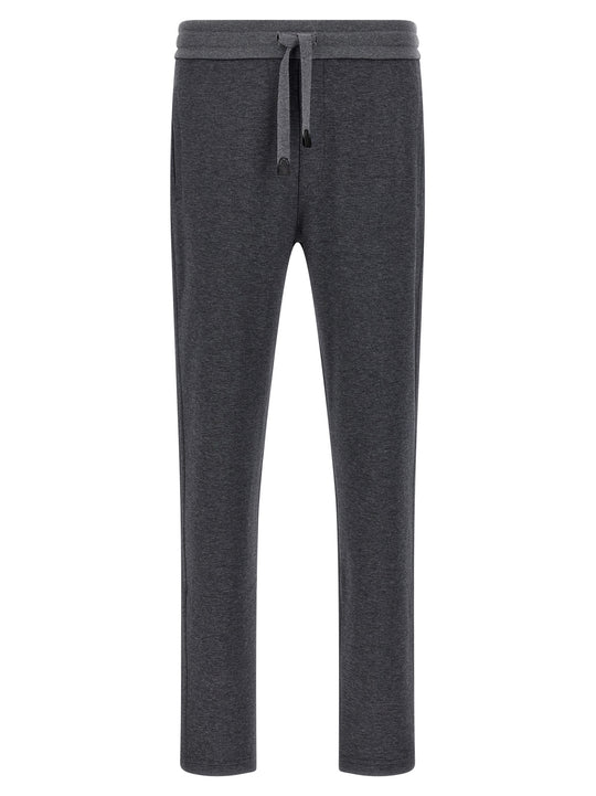 Piquet Joggers Pantaloni Grigio