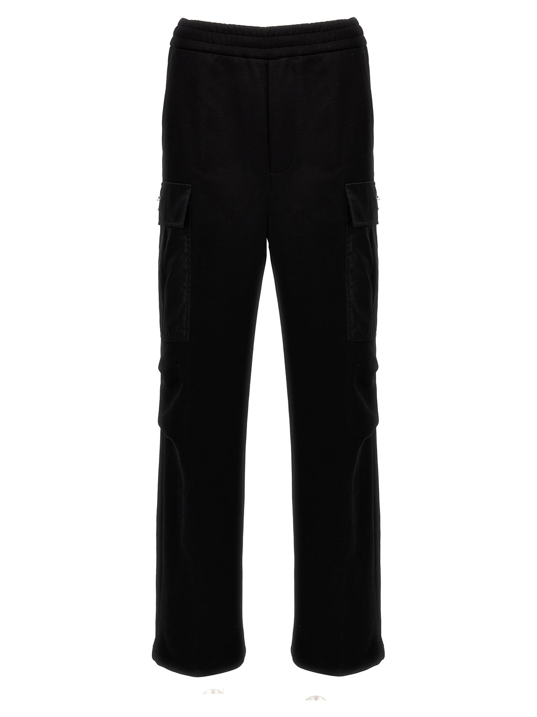 Prada Nylon Insert Cargo Joggers Pantaloni - Nero | 425ac118c8a3658e9c75136439baf1029d7a03f2