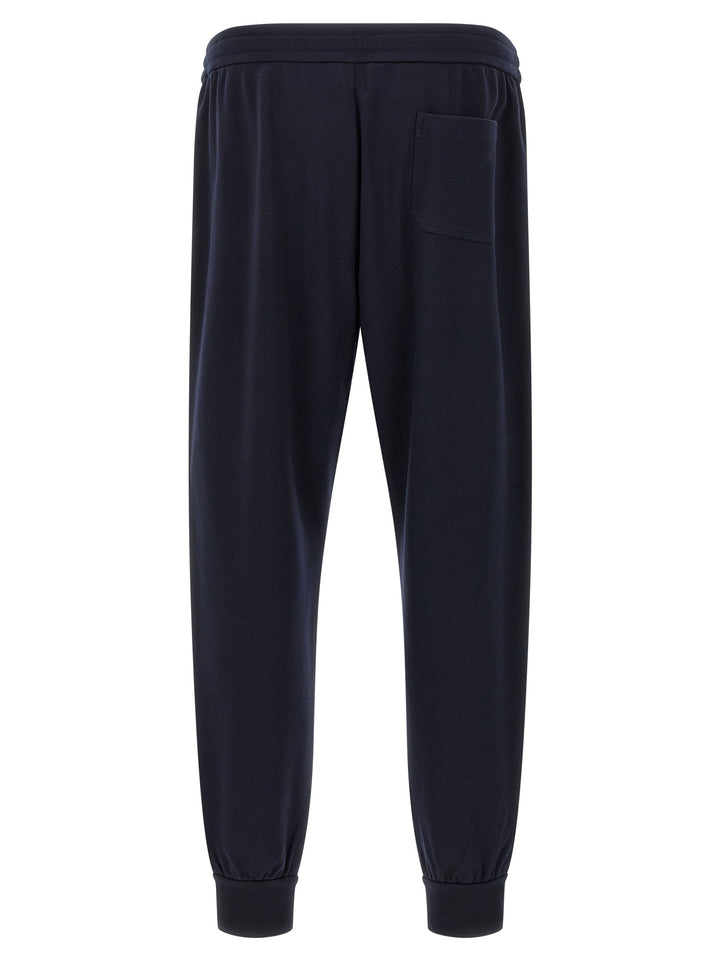 Brioni Cotton And Cashmere Joggers Pantaloni - Blu | c483ef606826c29f4d1ad59defed64f7113776cf