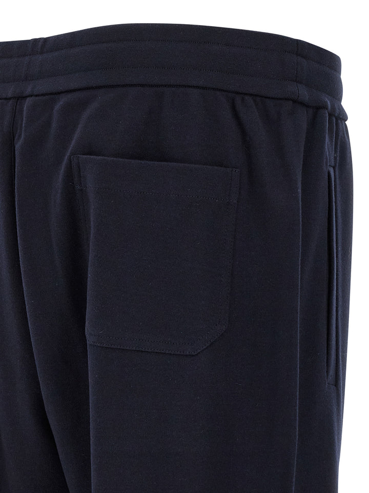 Brioni Cotton And Cashmere Joggers Pantaloni - Blu | 356e75403438692b1dc86484827d8d795fdf9d77