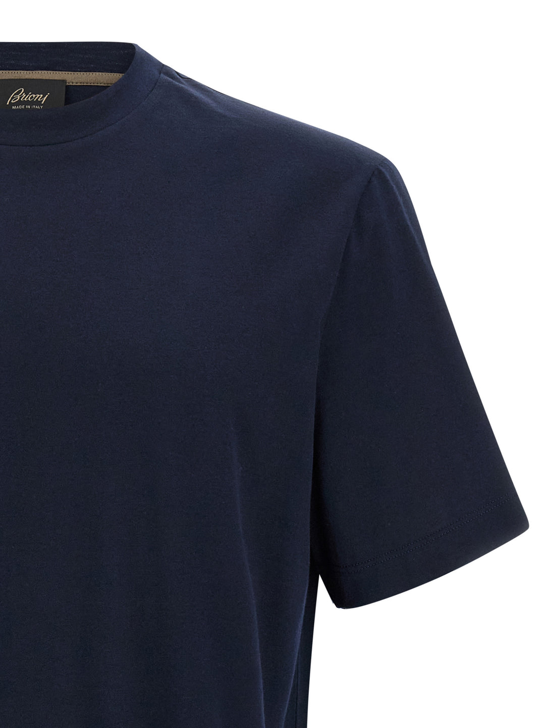 Brioni Logo Patch T shirt - Blu | c939b99b029bf02acd56e5af975bf9abbca27274
