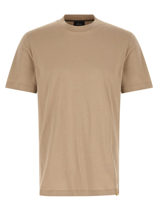 Carbonated Cotton T Shirt Beige