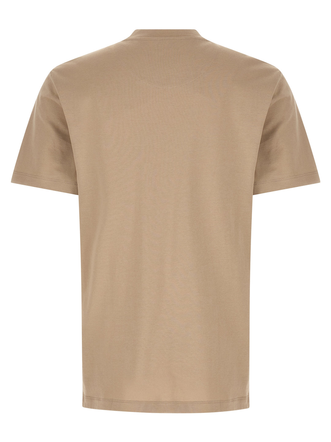 Brioni Carbonated Cotton T shirt - Beige | 18c7a8b73d30f746bc51e44304cb630262c99d12