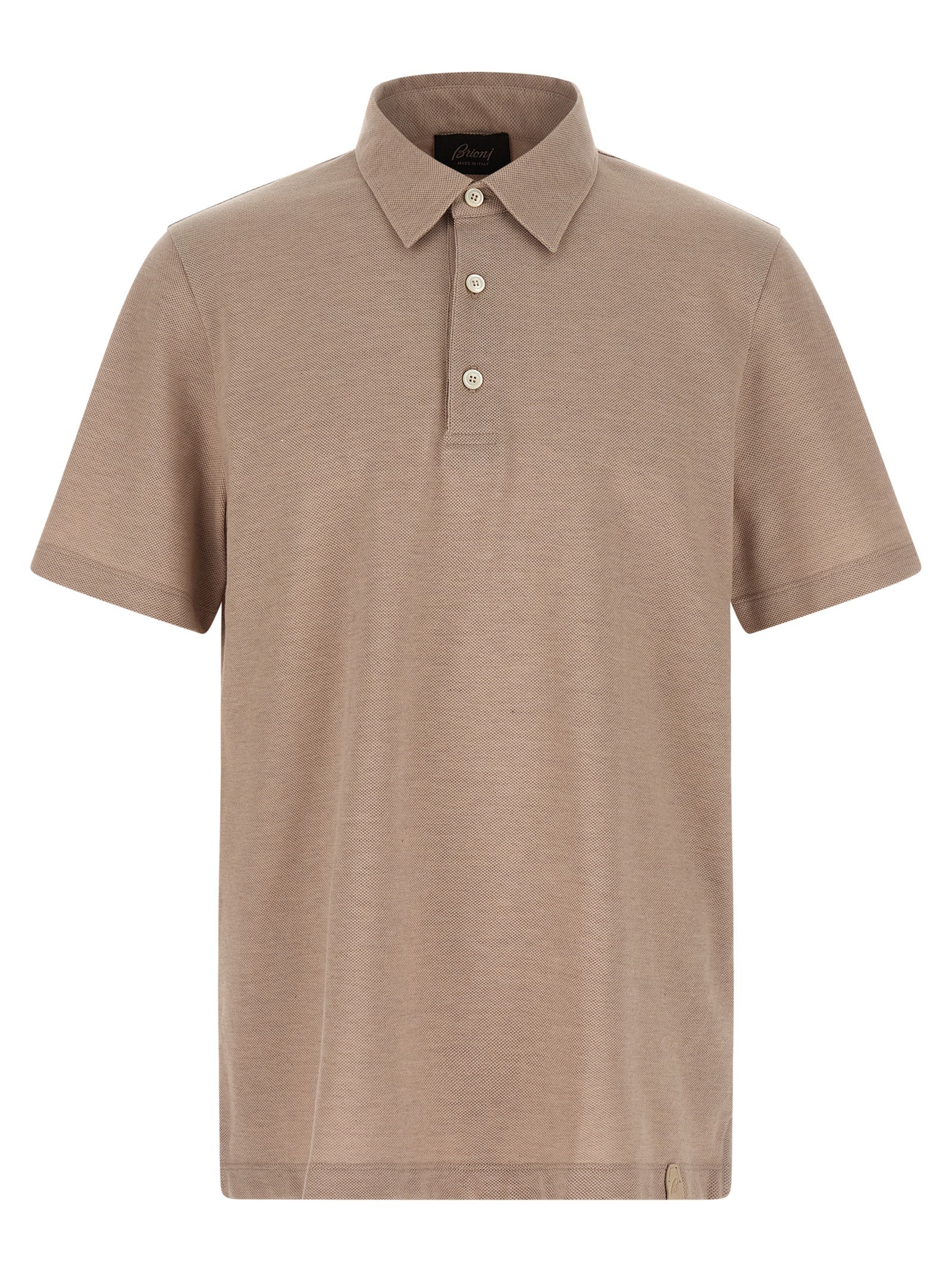 Brioni Cotton  Shirt Polo - Beige | 0d004e9bce2dafddf78f15911ab09a4ceeb312ee