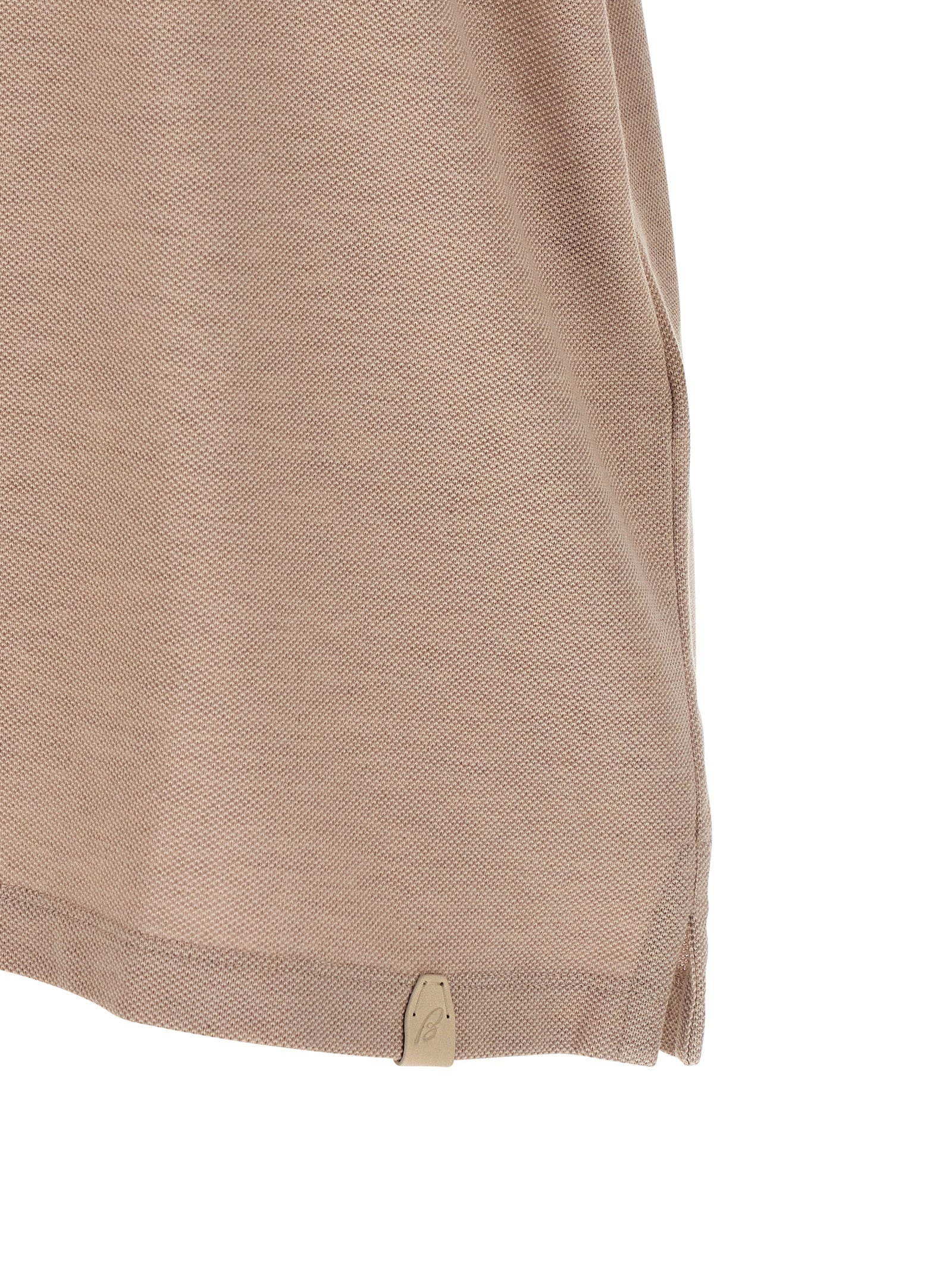 Brioni Cotton  Shirt Polo - Beige | 5e66f7c24f5555102ba4dc9f04dc70201d3a6ce7